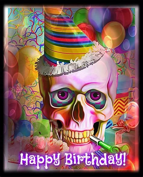 <strong>Happy</strong> 51st <strong>Birthday GIF</strong>. . Happy birthday skull gif